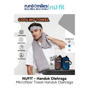 NUFIT - Handuk Olahraga Abu