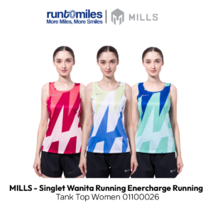MILLS - Singlet Wanita Running Enercharge Running Tank Top Women 01100026